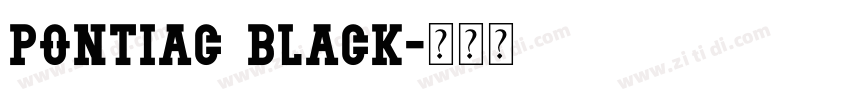 pontiac black字体转换